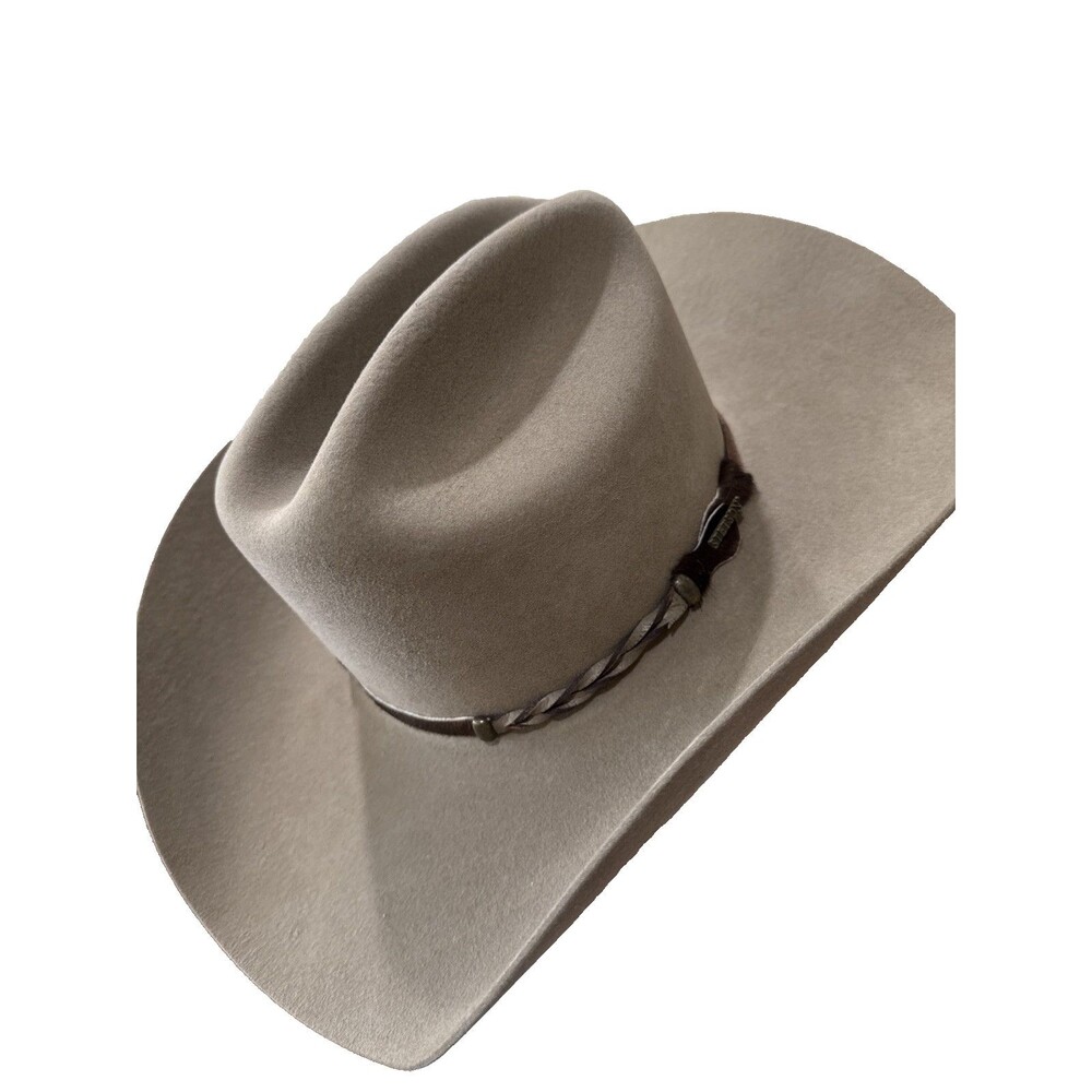 Stetson 4X Buffalo Felt Western Cowboy Ranch Hat Sand USA American Buffalo 7